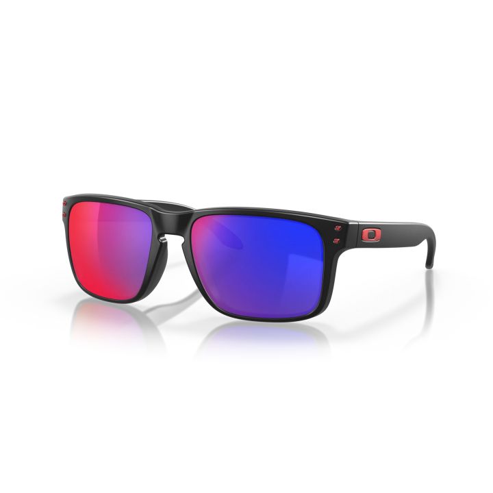 OAKLEY HOLBROOK – MATTE BLACK / + RED IRIDIUM