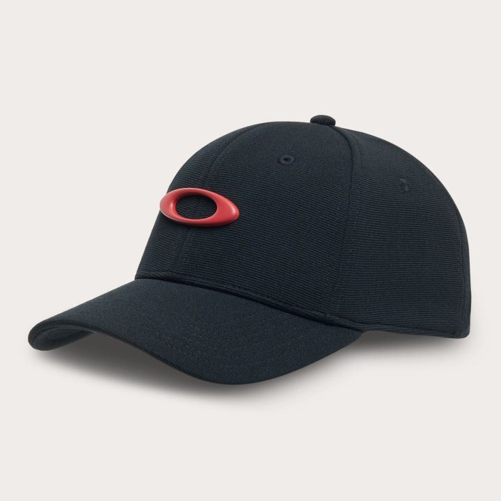 Oakley Tincan Cap – Pitch Black/Flame Red