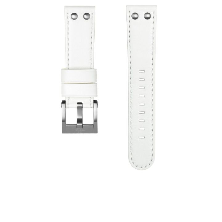 TW Steel Canteen CEO white leather strap