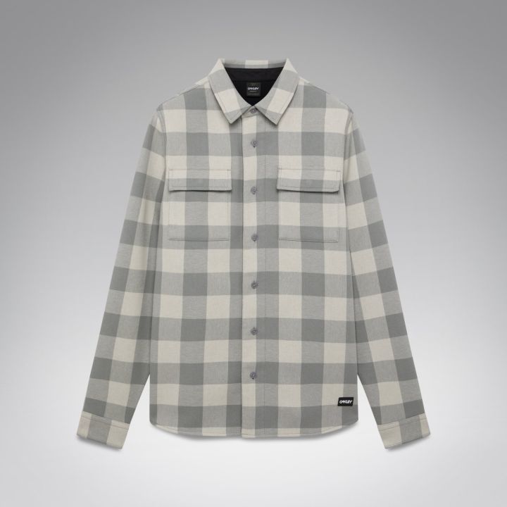 Oakley Bear Cozy Flannel – Mist/Cement Check