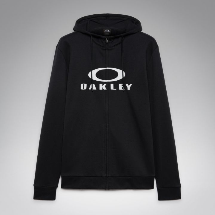Oakley Bark Full Zip Hoodie 2.0 – Black/White