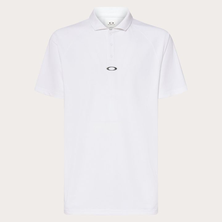 Oakley Iconic Oakley Short Sleeve Polo Shirt – White