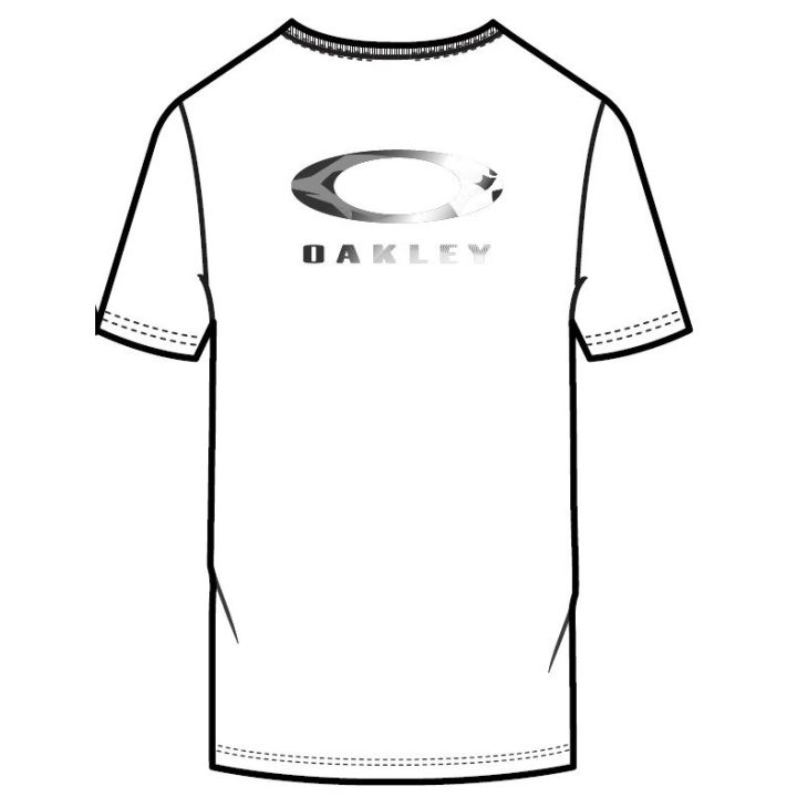 Oakley Ellipse Bark Metal Tee – White