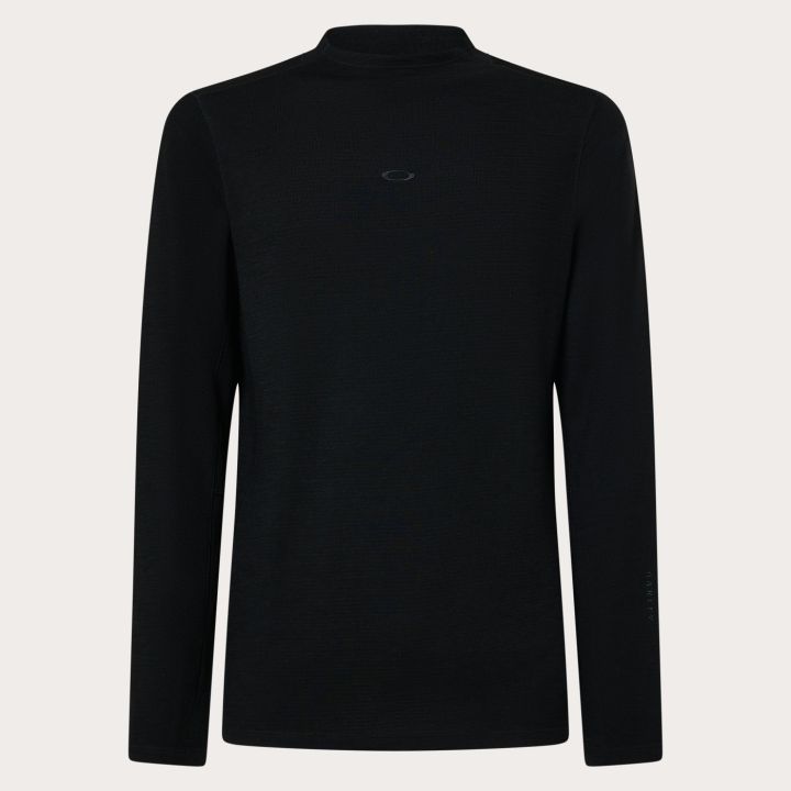 Oakley Spruce Wool Long Sleeve Base Layer – Blackout
