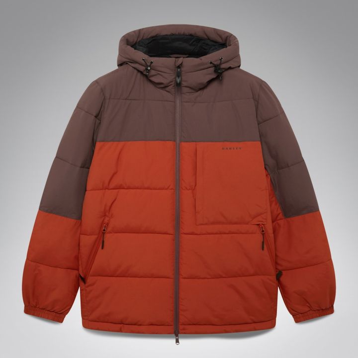 Oakley Tahoe Nxt Puffer Jacket – Dark Umber/Flame Red