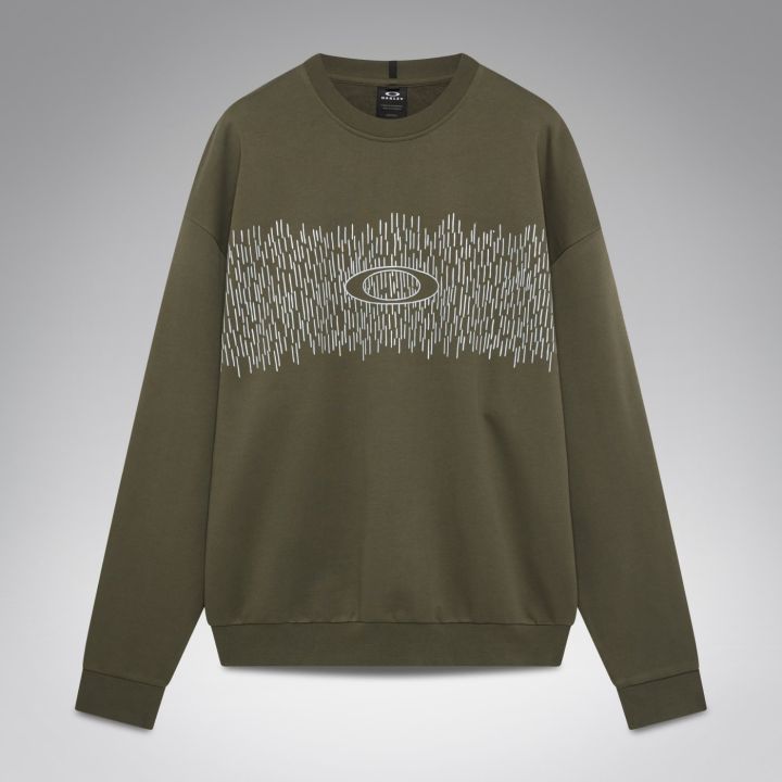 Oakley Rain Camo Crewneck – Deep Olive