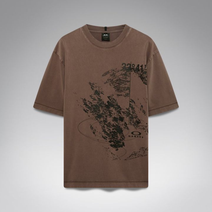 Oakley Origin Map Tee – Dark Umber