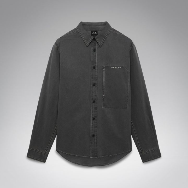 Oakley Oak Solid Long Sleeve Shirt – Pitch Black
