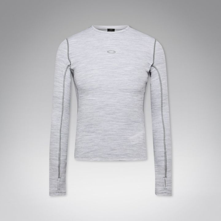 Oakley Women's Spruce Wool Long Sleeve Base Layer – Cement Melange