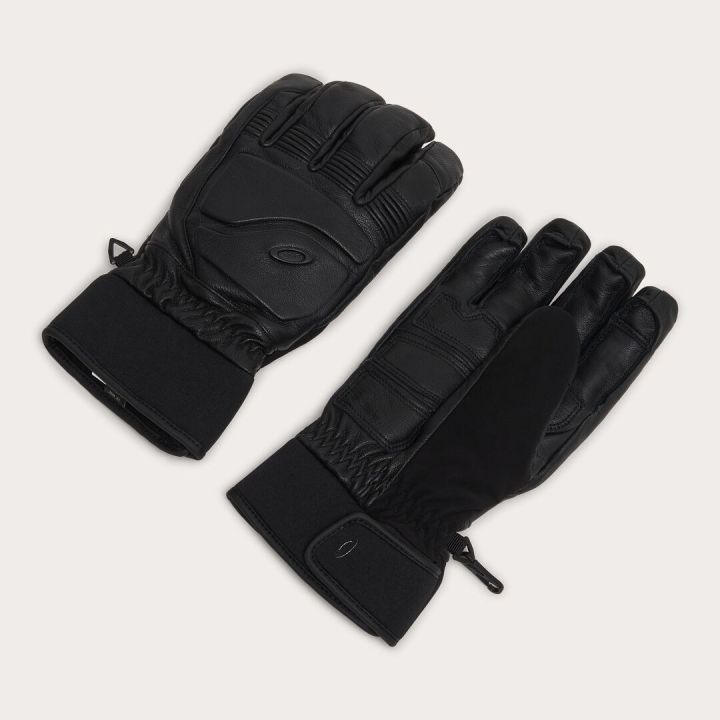 OAKLEY PEAK LEATHER GLOVES BLACKOUT MEDIUM