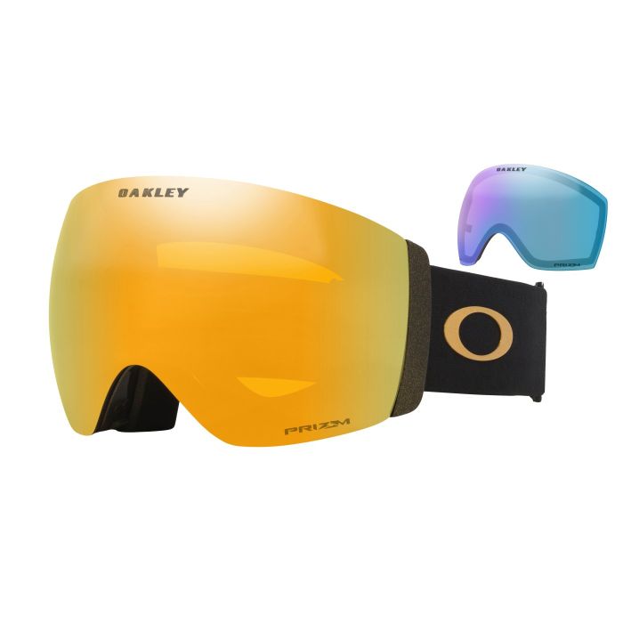 Oakley Flight Deck Pro L – Metallic Black Gold / Prizm Snow 24K Iridium + Prizm Snow Iced Iridium